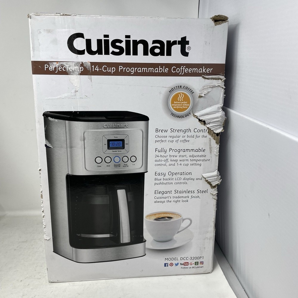 Cuisinart PerfecTemp 14-Cup Programmable Coffee Maker Stainless DCC-3200