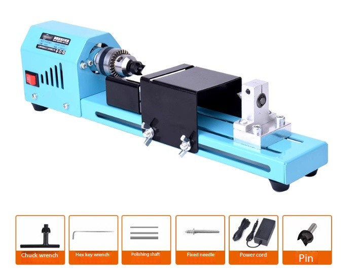 Mini Lathe Multi-Functional Home Use Small Rosary Handmade Tutorial Lathe