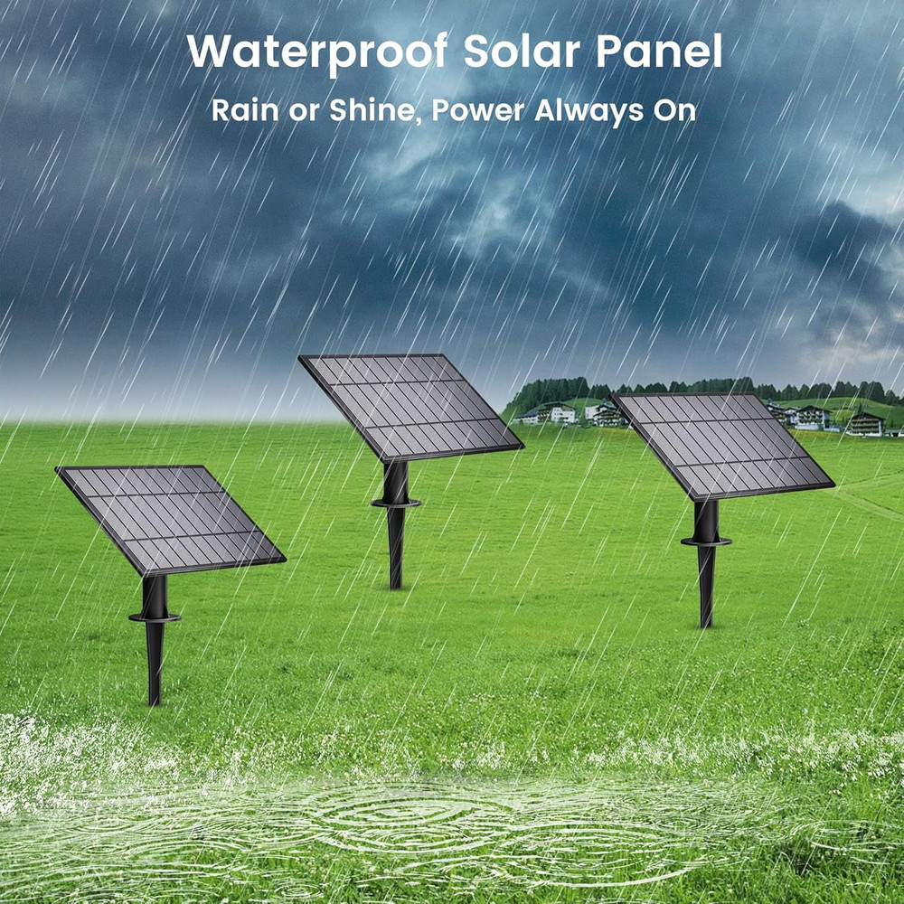 Replacement Solar Panel - Compatible with Solar Powered Outdoor String Lights -