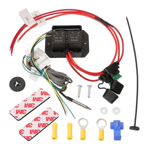 Digital Radiator Fans Controller Switch Kit with Adjustable Temperature Range
