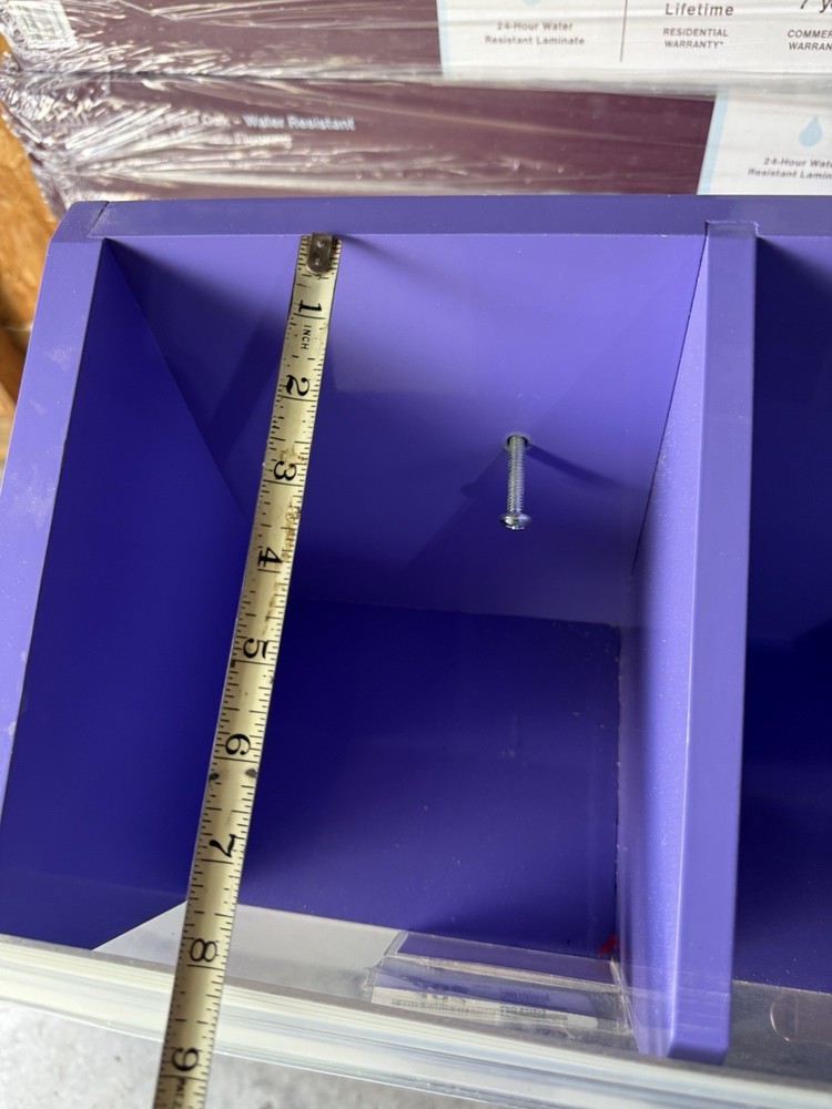 store display shelf container wall mounting clear front open Hanging Container