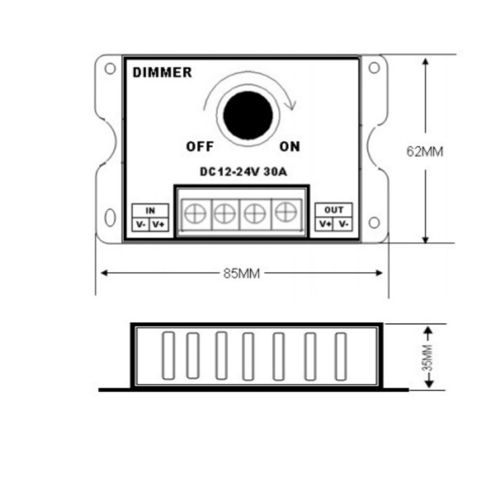 Adjustable Brightness PWM Dimming Controller Accessories For LED Light Strip