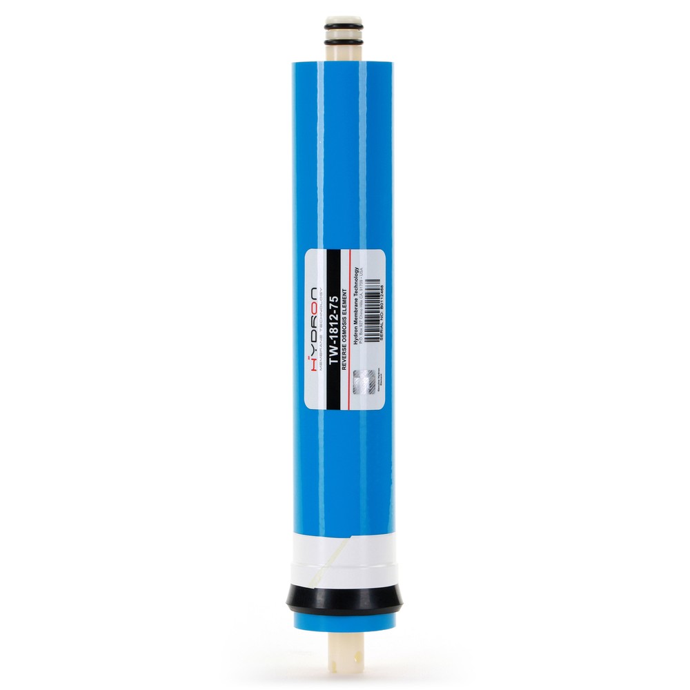 Hydron TW-1812-75 TFC DI Reverse Osmosis Membrane 75 GPD, Fits Standard RO Unit