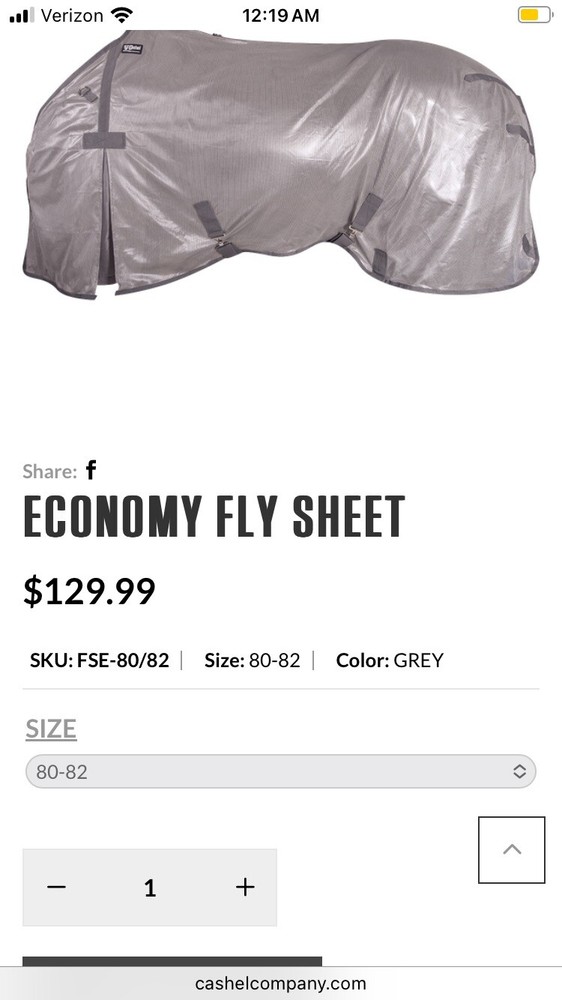 Flysheet Cashel Horse Cover