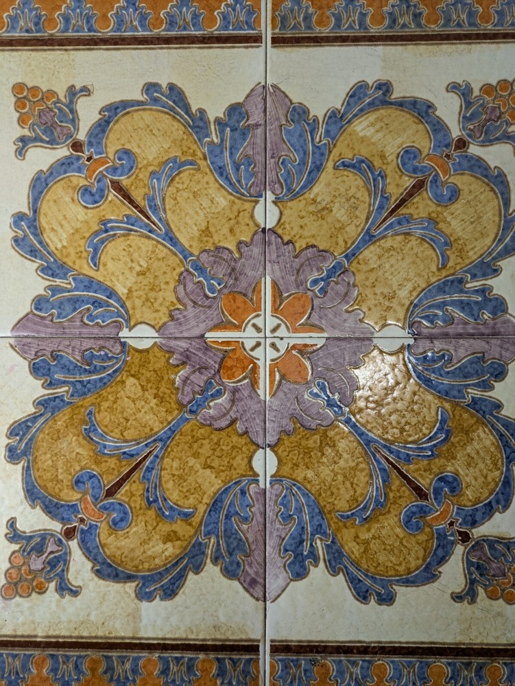 Vintage Mid Century Danish Modern Tile Top Heavy Solid Teak Wood Table