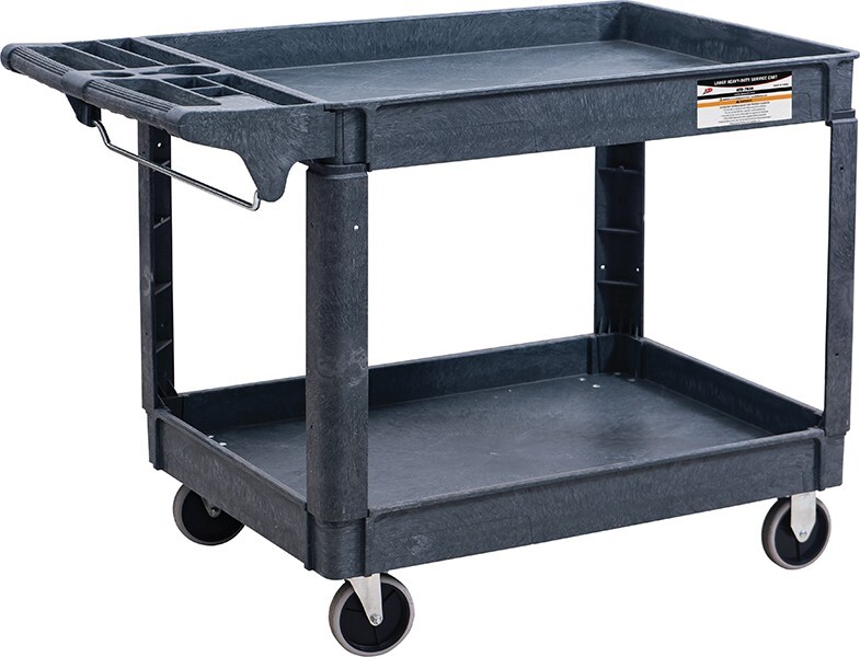 Large Heavy-Duty Plastic Utility Cart