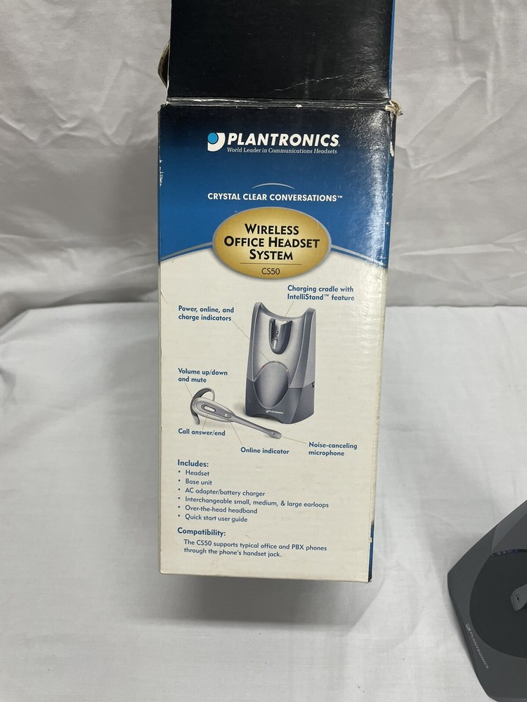 Planteonics CS50 Wireless Headset Phone System. Not Tested.