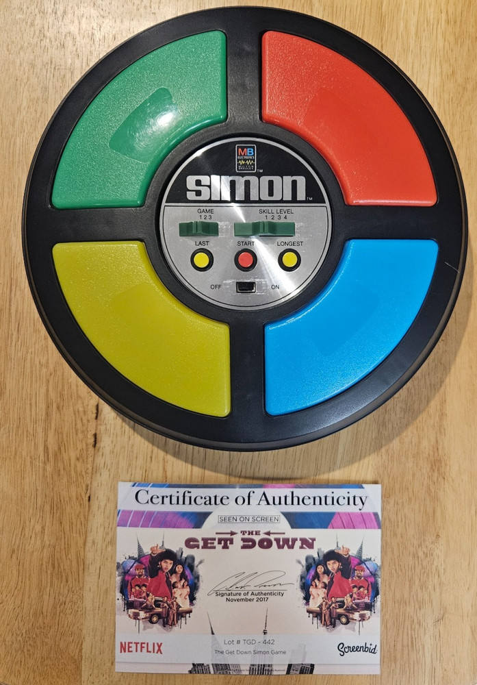 NETFLIX SERIES THE GET DOWN SCREEN USED PROP MILTON BRADLEY SIMON GAME