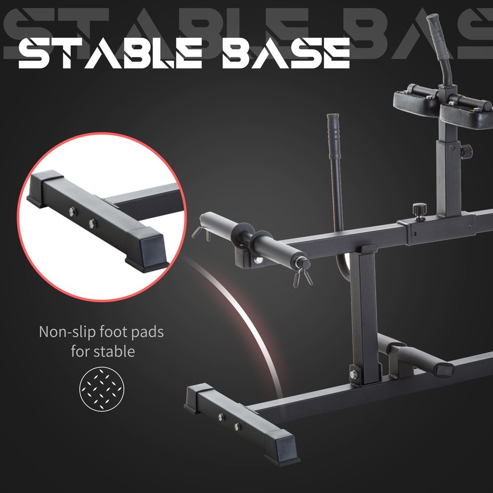 Seated Calf Raise Machine Adjustable Steel Strength Trainer, Black