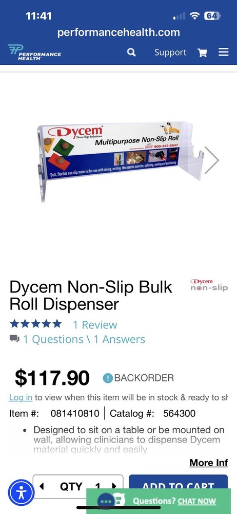 Dycem Non-Slip Bulk Roll Dispenser