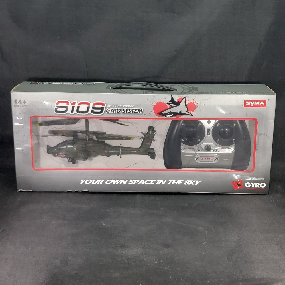 Syma S109 Apache AH-64 Remote Control Helicopter Gyro System NEW!
