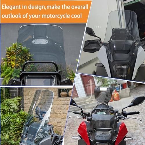 Motorcycle NX400 NX500 Windscreen Wind Deflector Windshield Air Grey Smoke