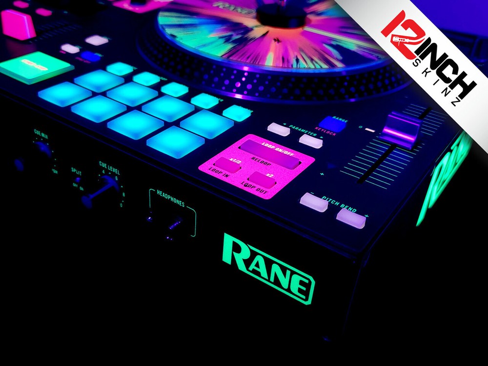 Rane One Skin - & Radial Control Discs Combo - Fluorescent GLOW