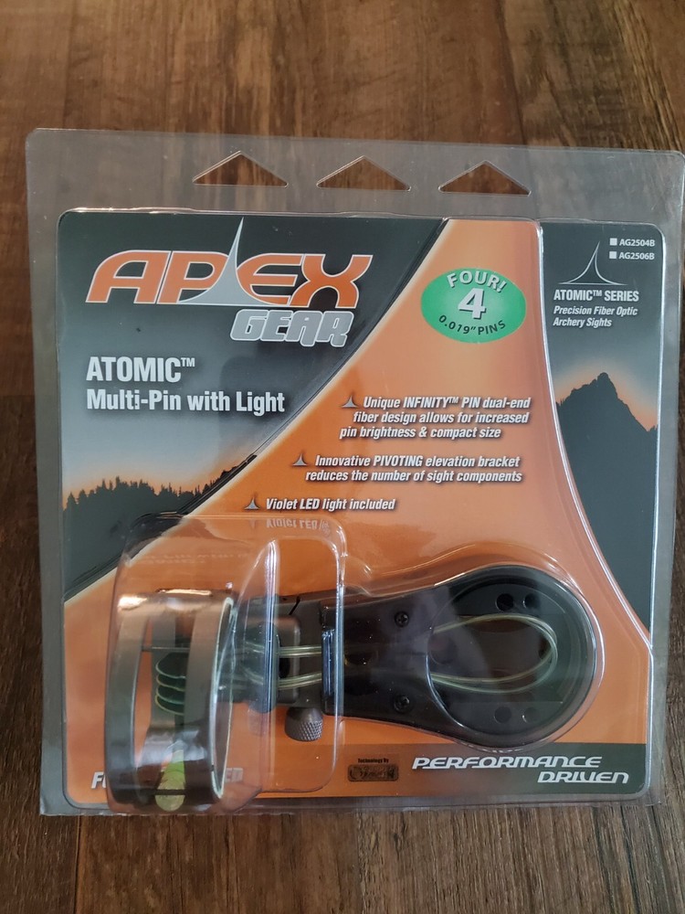 Apex Gear Atomic Multi Pin With Light (4pins) archery sight