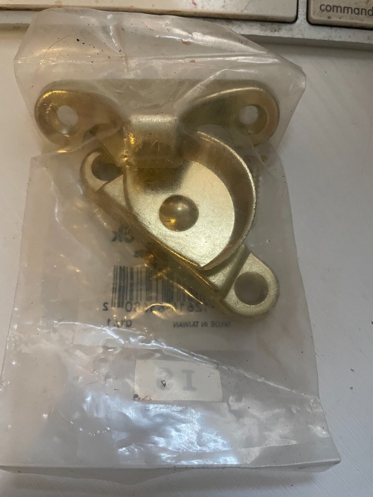 Bright Brass Finish Window Sash Lock (10) Available 63680
