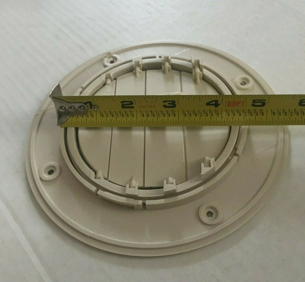 LIGHT BEIGE Round AC Ceiling Vent Open Close Adjustable Rotate Camper Trailer RV
