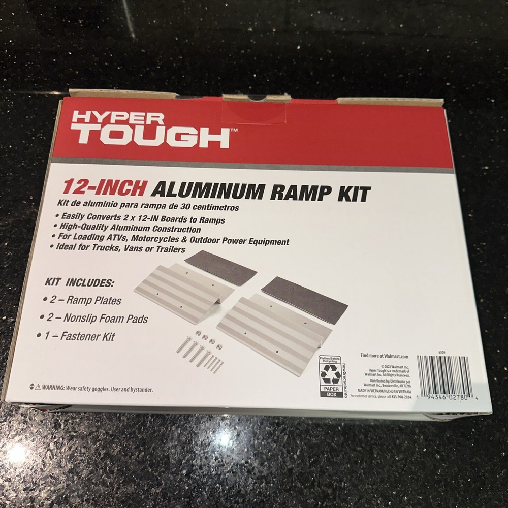 Hyper Tough 12-inch Aluminum Ramp Kit