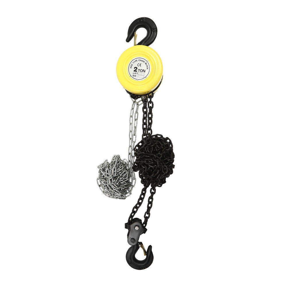 2 Ton Chain Puller Block Hoist Hand Tool 10ft Lifting Height w/ Hook