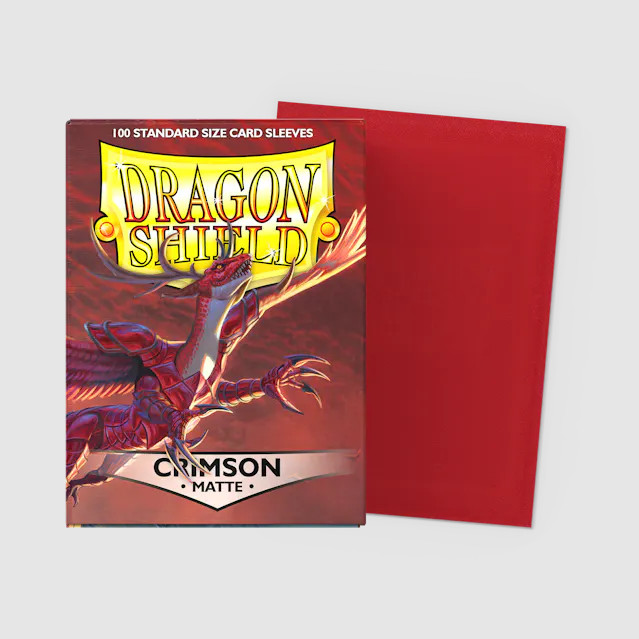 Dragon Shield Card Sleeves: Standard - Matte Crimson (100ct)