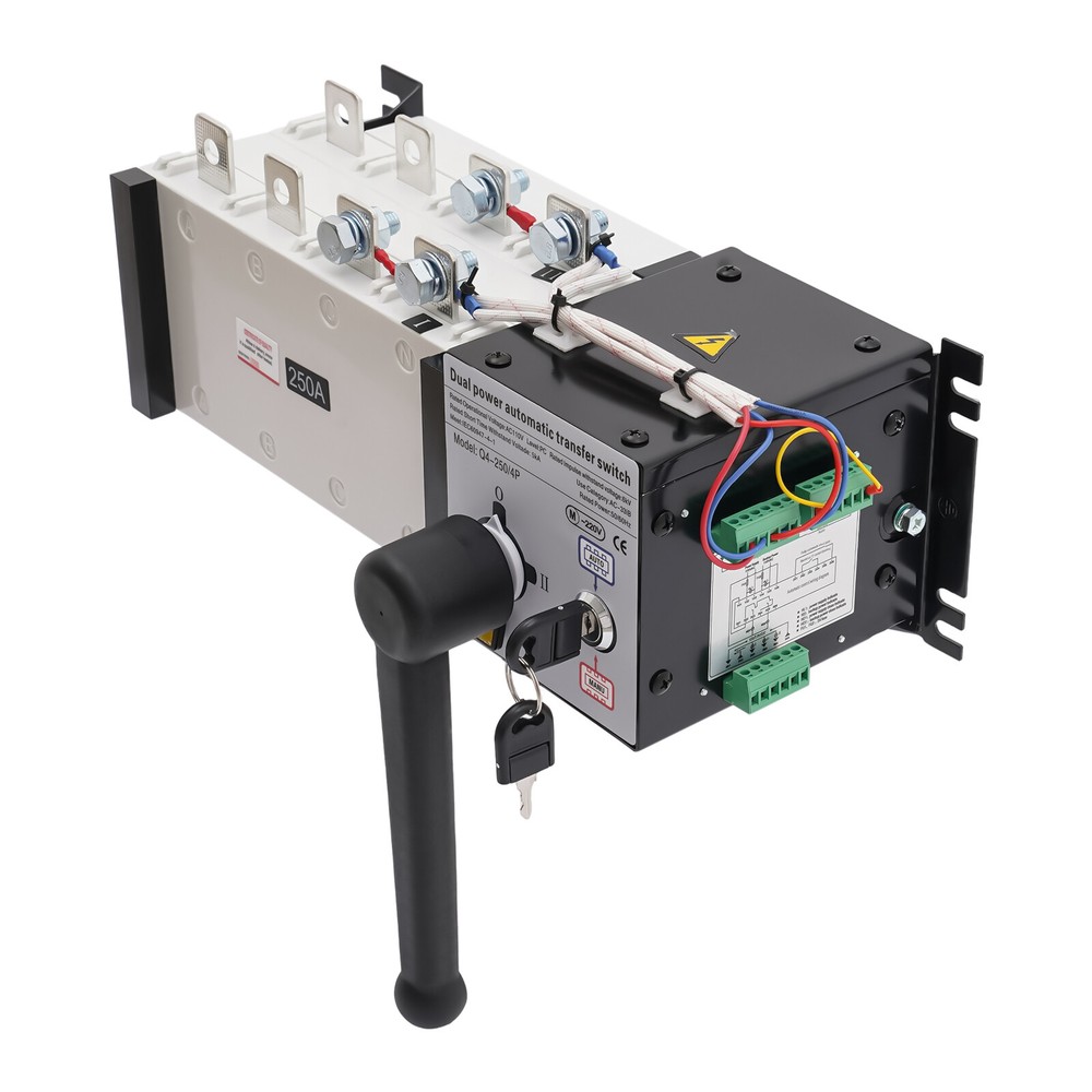 250A 4P Generator Automatic Transfer Switch 50/60Hz Dual Power PC Level 400V