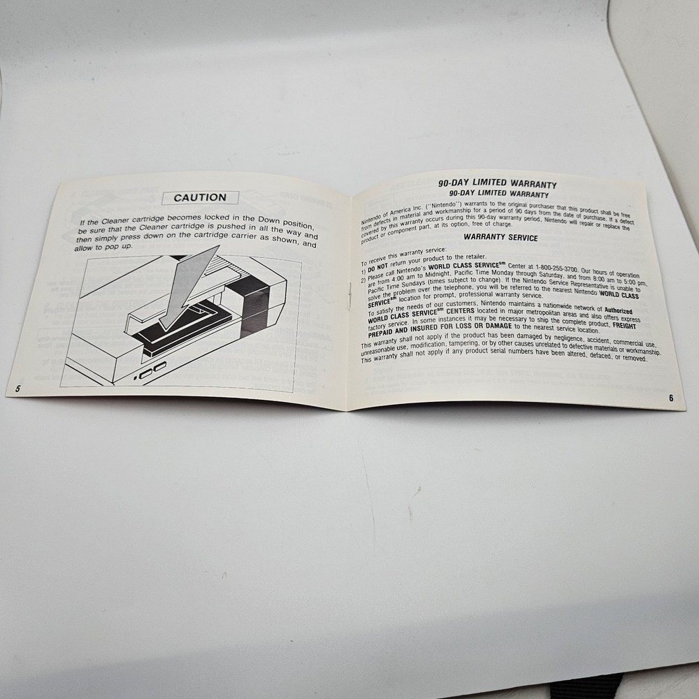 Cleaning Kit NES Nintendo Instruction Manual Booklet Only