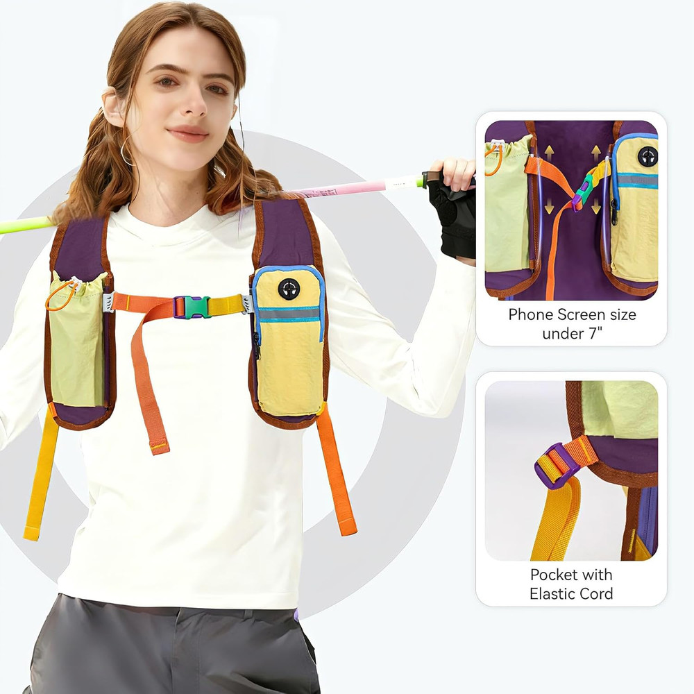 15L Small Hiking Backpack Travel Daypack Colorful Lightweight Packable Foldable