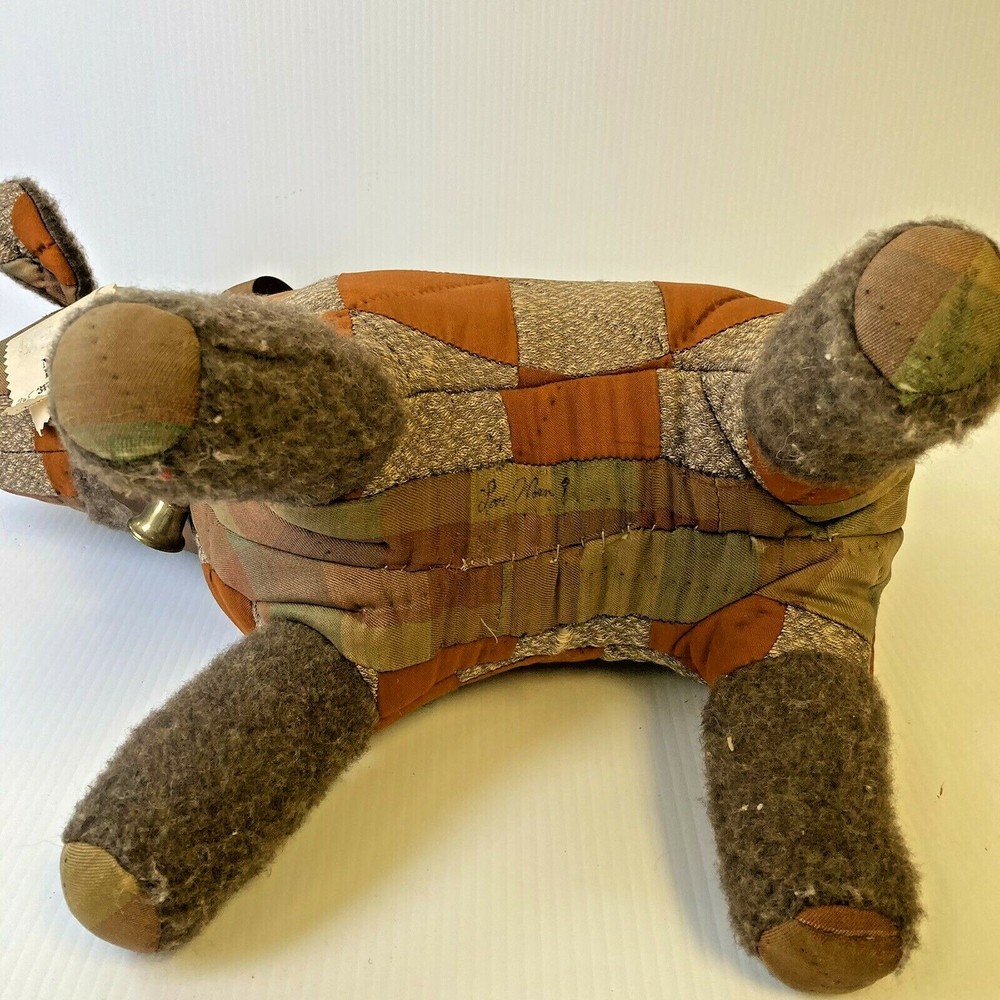 Nancy Kline Primitive Handmade Lamb- Created From Antique Buggy Blanket B5-19