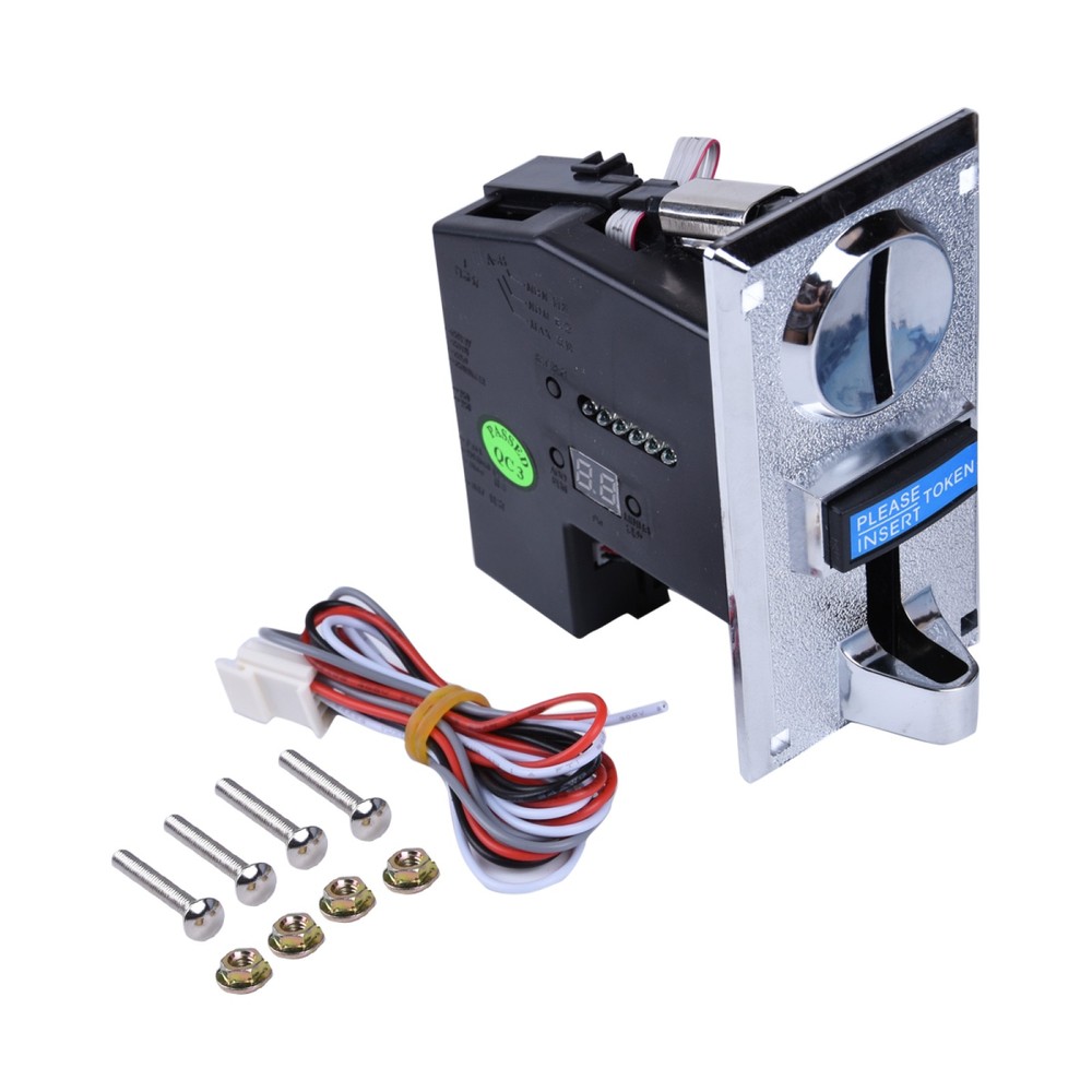 12V Token Coin Acceptor Selector Vending Arcade Machine Game 6 Multi Coin E