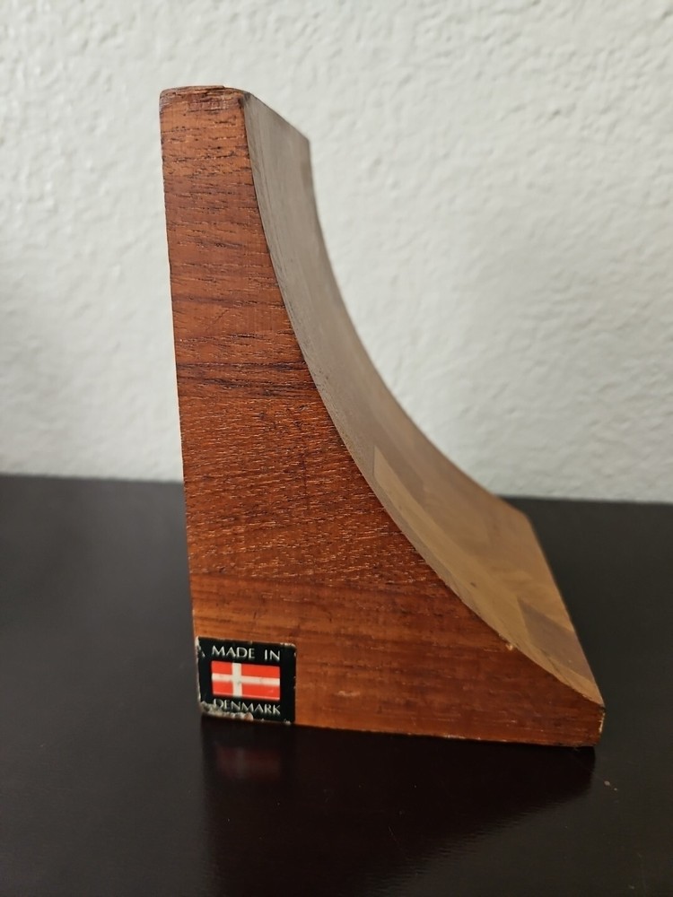Vintage Danish Modern Teak Bookend Brostrom