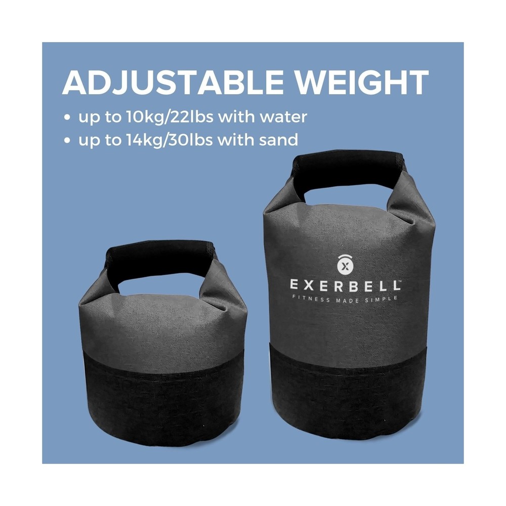 Foldable & adjustable kettlebell 2-14 kg – water- and sandbag kettlebell &