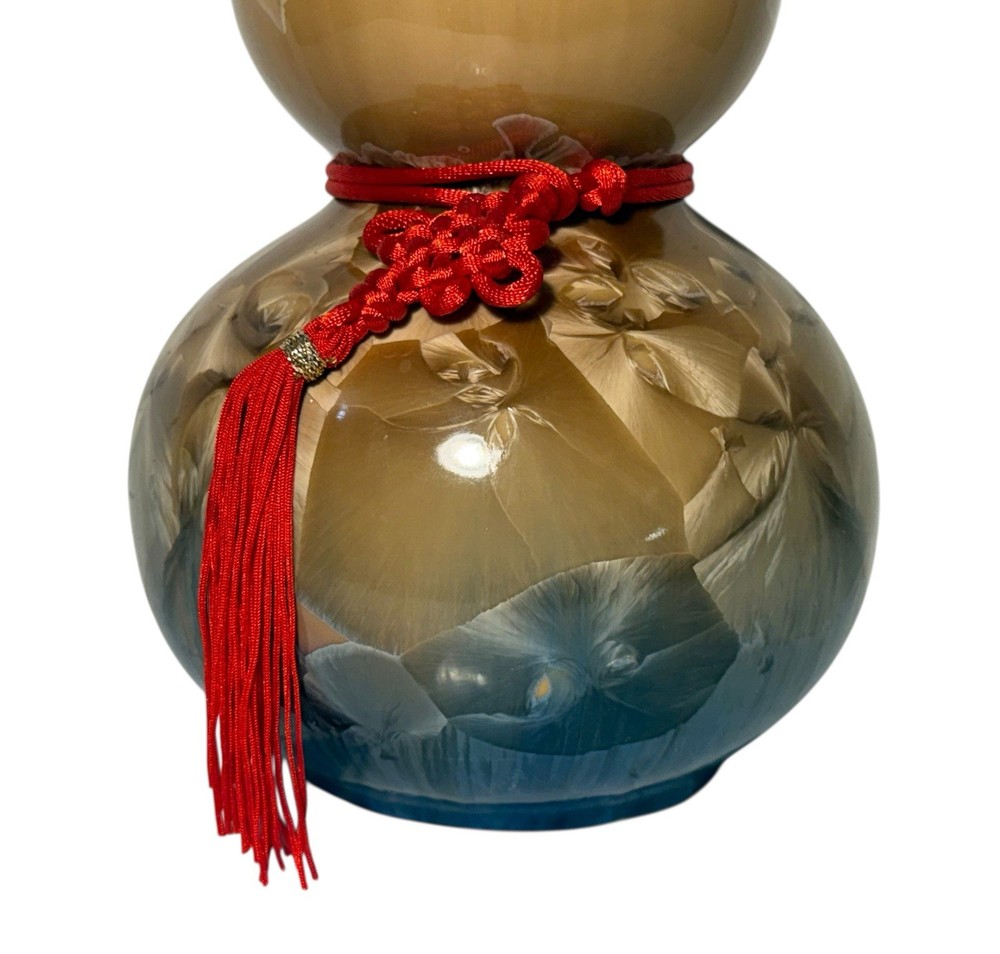 Longevity Eternity Handmade High Grade Crystal Glazed Vase 10”