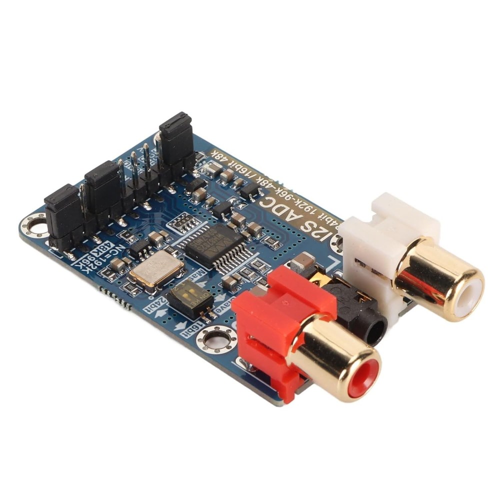 I2S ADC Audio Card Module, 24bit 192k 96k Master Mode Development Board,...