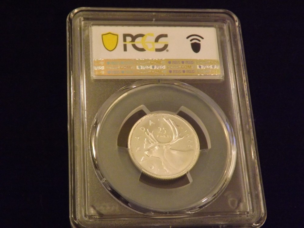 1965 25C Canada PCGS PL66 DCAM