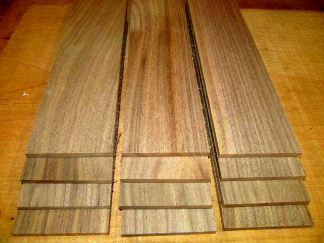 10 BEAUTIFUL THIN KD SANDED BLACK WALNUT 16" X 2" X 3/8"