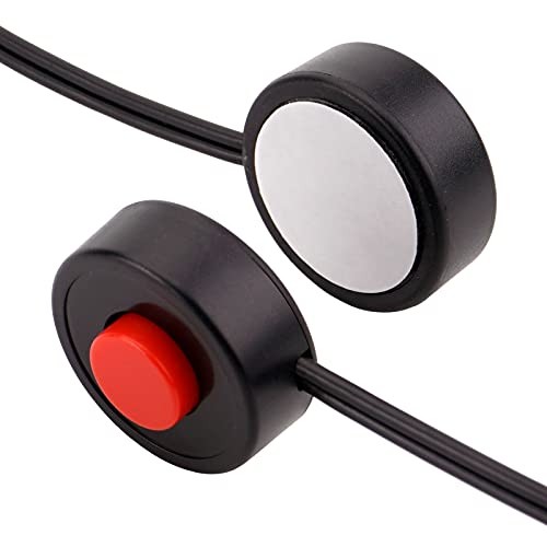 Mini Speaker Horn Momentary Push Button Switch with Quick Connector red button