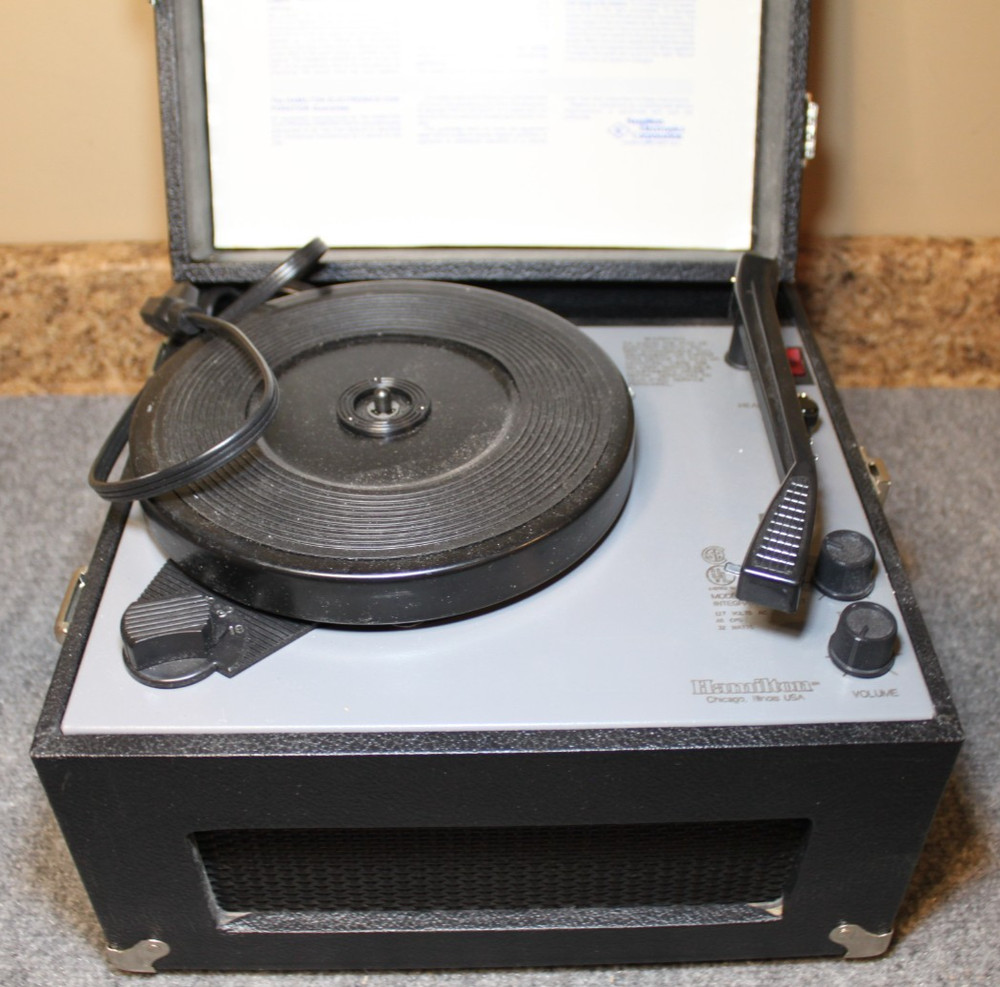 Hamilton Electronics Model 915 Record Player Classroom Turntable 16-33-45-78