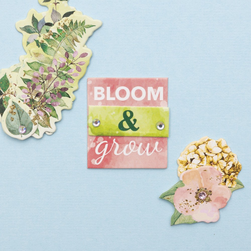 Willow & Sage Layered Chipboard Stickers 8/Pkg-