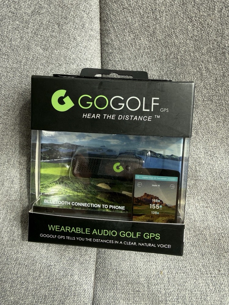 GOGOLF Wearable Audio Golf Gps "Hear The Distance" Bluetooth iPhone Android