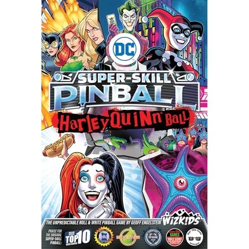 Harley Quinn Pinball Machine - DC Super-Skill Game, Fun Arcade Experience