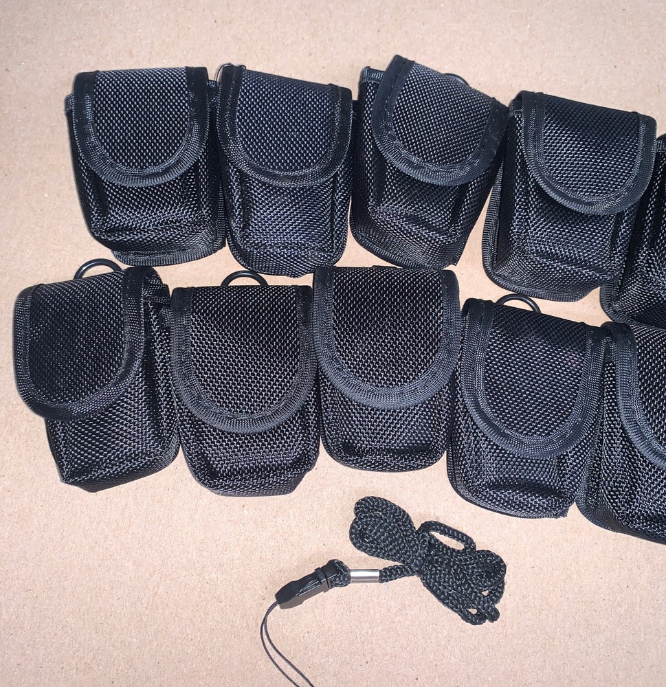(17) Vertical Rugged Accessory Tool Pouch With Belt Loop & Lanyard 2" x 3"