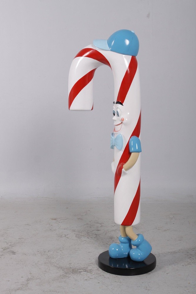 Comic Jr Candy Cane Boy Over Sized Statue Christmas Theme Decor Prop Display