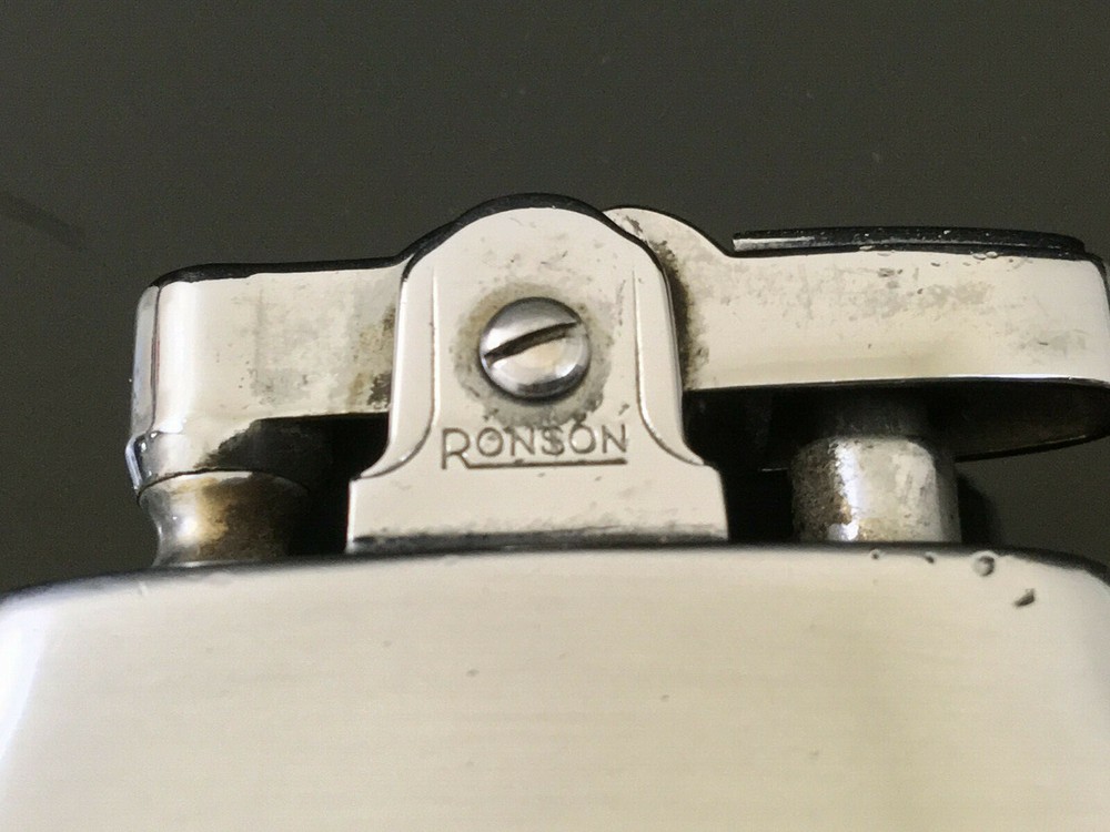 Vintage Ronson Cigarette Lighter & Case Combo