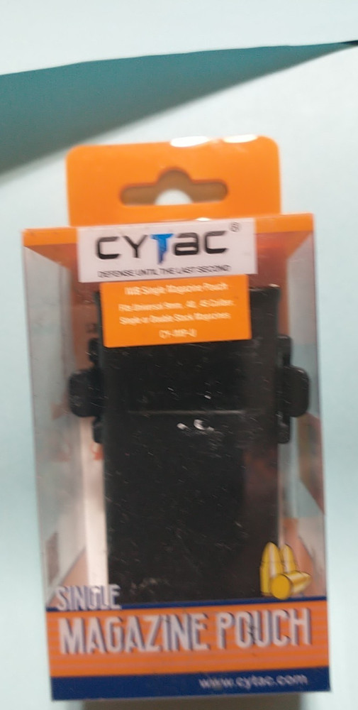 CYTAC SINGLE MAGAZINE POUCH UNIVERSAL 9MM 40 45 CAL SINGLE DOUBLE STACK CY-IMP-U