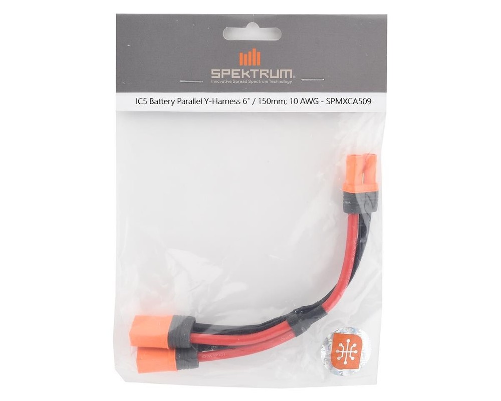 Spektrum RC IC5 6" Battery Parallel Y-Harness Connector [SPMXCA509]