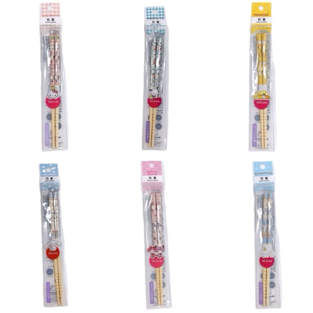 Sanrio Character Chopsticks Set 6 Chopsticks DAISO Japan