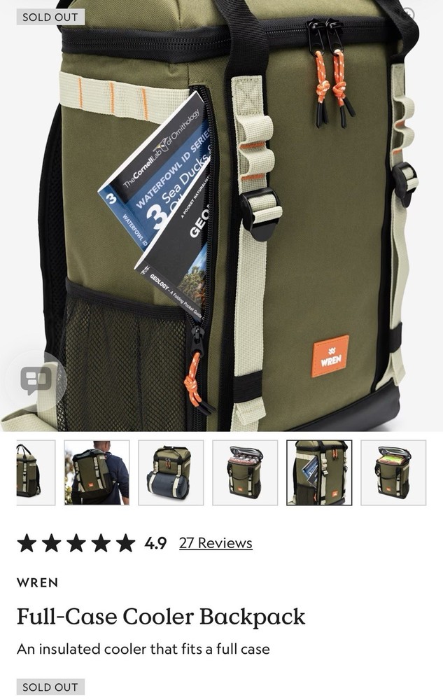 WREN FULL CASE COOLER BACKPACK -SOLD OUT!!
