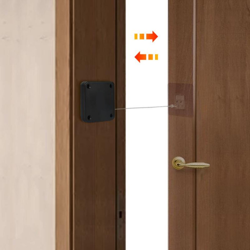 Punch-free Automatic Sensor Door Closer for Home Office Doors Self Closing Off