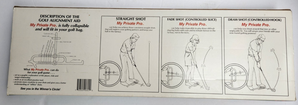 My Private Pro Golf Shot Swing Alignment System Practice Trainer Tool