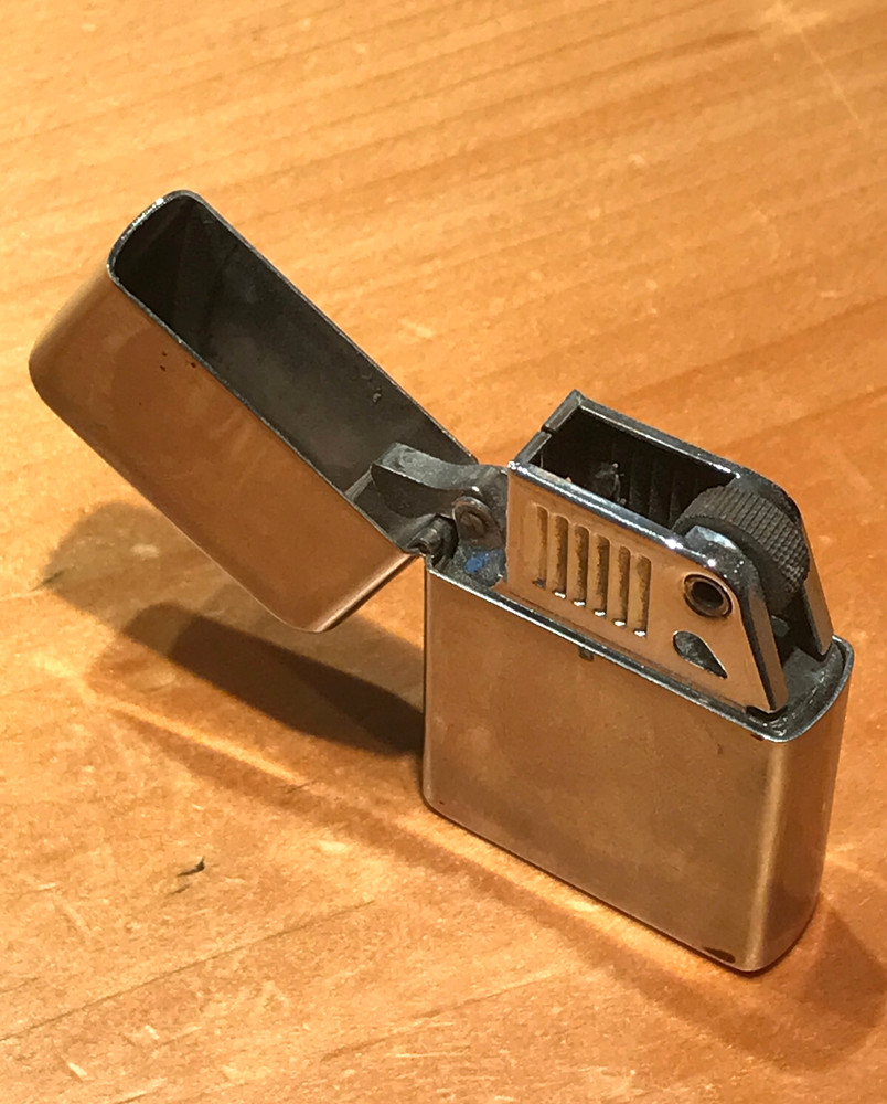 VINTAGE BRUSH CHROME RONSON WIND II LIGHTER