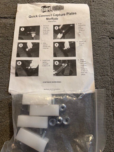 Pullrite 331707 Quick Connect Capture Plate For MOR/ryde NEW (see description)